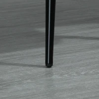 HOMCOM Set 2 Set 2 Scaune Moderne Captusite pentru Sufragerie Stil Nordic Catifea Verde(m-9)