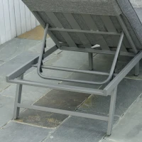 Outsunny Set 2 Canapele de Exterior Spatar Rabatabil si 1 Masuta de Gradina(m-13)