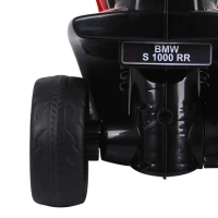 HOMCOM Motoreta Electrica pentru Copii BMW S1000RR Originala, 3 Roti cu Lumini si Sunete Reale, Rosu(m-13)