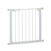 PawHut gard protectie, pentru animale, reglabil, fier alb(m-4)