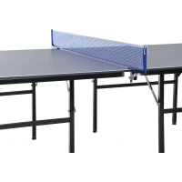 HOMCOM Masa Ping Pong Pliabila in lemn MDF si otel, Albastru Violet 152.5x274x76cm(m-10)