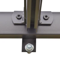 Outsunny foisor de gradina, din metal, cu acoperis glisant, 3m(m-8)