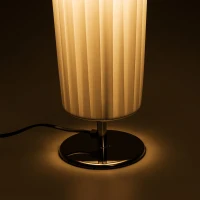 Homcom Lampada da Terra in Acciaio, Bianco, 15x15x120cm(m-12)