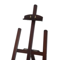 Homcom Sevalet pentru Pictura in Lemn cu Inaltime si Inclinatie Reglabila, Maro, 46x60x140cm(m-7)