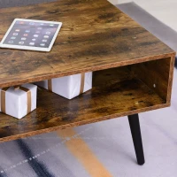 HOMCOM masuta living, 110x55x45cm, maro(m-5)