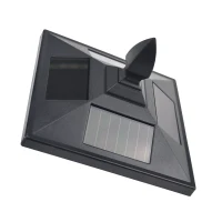 Outsunny Felinar LED Solar 160 cm – Design Negru pentru Gradina(m-10)