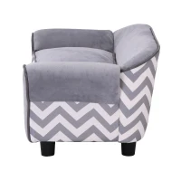 PawHut canapea pentru caini, 73.5x41x33 cm, gri(m-8)