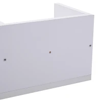 HOMCOM Suport CD de perete, dreptunghiular, cu 4 compartimente de stocare pentru 60 CD-uri, din lemn(m-5)