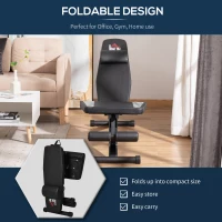 HOMCOM banca pentru greutati, pliabila,145x55x41-114cm(m-5)