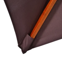 Outsunny Umbrela de Gradina 3x3 Metri, 8 Lamele Acoperire cu 2 Niveluri(m-10)