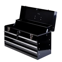 HomCom Cutie Port Ustensile pentru Atelier din Metal Negru, 54x22x29cm (L x W x H)(m-5)