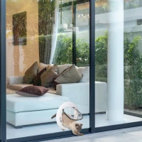 PawHut usa batanta pentru pisici, Φ30x4 cm, alba(m-2)