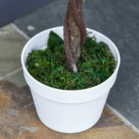 Outsunny arbore artificial, camelia, 21 de flori, 90 cm(m-9)