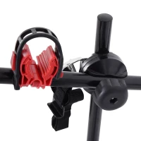 Homcom Suport Biciclete Posterior pentru Masina Pentru 3 Biciclete 40 kg in Otel si Alumini Negru 68x52x60cm(m-5)