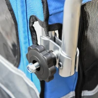 PawHut carucior caini, prindere bicicleta,130x58x94cm, albastru(m-9)