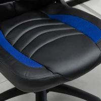 Vinsetto Fotoliu de Gaming din Piele ecologica Functie de Balansare Ajustabila Cotiera Rabatabila(m-10)