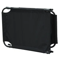 Outsunny sezlong cu decupaj pentru fata,190x56x28 cm, negru(m-10)