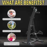 HOMCOM Bicicleta de Fitness din Otel cu Ecran LED Inaltime si Rezistenta Reglabile Neagra(m-6)