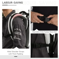 HOMCOM rucsac pentru bebelusi, pliabil, 38x77x87.5cm, gri(m-6)