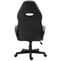 Vinsetto Fotoliu de Birou cu Invelis in Piele PU Premium Design Ergonomic Negru si Rosu(m-6)