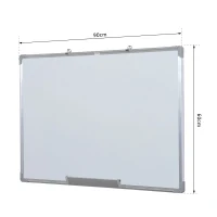 HomCom tabla magnetica pentru perete, 90 x 60 cm, alb(m-3)