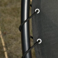 Outsunny Balansoar relax Sezlong pentru Exterior, captusit Gri(m-9)