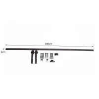 HomCom Binario per Porta Scorrevole Portata 100kg con Kit Accessori(m-3)