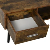 HOMCOM masuta living, 110x55x45cm, maro(m-8)