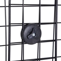 Pawhut bariera protectie auto, caini 89-122x41cm, neagra(m-12)