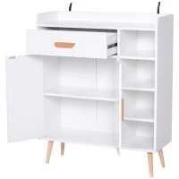 HOMCOM mobilier multifunctional, 80 x 29.5x96cm alb(m-5)
