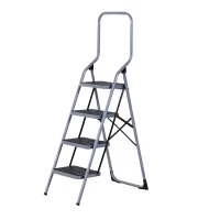 HOMCOM Scara Pliabila Multifunctionala din Metal cu 4 Trepte Max. 150 kg(m-1)