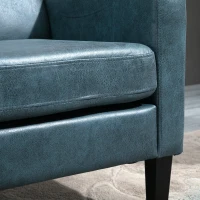 HOMCOM Canapea 2 Locuri din Stofa, Mobilier Modern pentru Living si Birou(m-9)