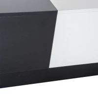 Homcom Masa de Sufragerie Extensibila Alb si Negru, 51x140x116-160cm(m-9)