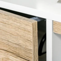 HOMCOM Mobilier Suport TV Cu Usi si Sertar pentru TV de pana la 72" din MDF 160x40x45cm(m-9)