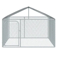 PawHut Tarc Amplu pentru Animale in Plasa Galvanizata cu Invelis Impermeabil pentru Extern 230x230x172 cm(m-4)