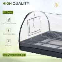 Outsunny Mini Sera de Gradina pentru plante cu acoperire in PVC transparent(m-4)