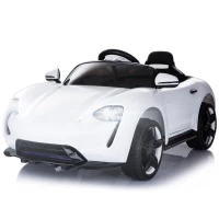 Homcom Masinuta Electrica Telecomandata cu Lumini si Sunete Alb(m-1)