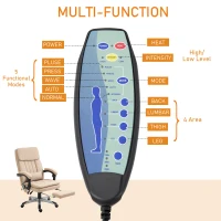 Vinsetto Fotoliu de Birou cu Masaj Incalzire Design Ergonomic Reclinabil(m-7)
