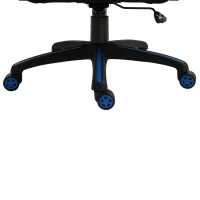 Vinsetto Fotoliu Gaming din Piele Ecologica Negru Albastru si Galben Inaltime Reglabila(m-9)