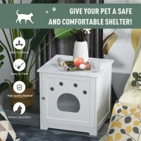 PawHut pat pentru pisici si caini de talie mica, 48x51x51cm(m-6)
