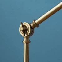 HOMCOM Lampa de Noptiera Lampa de Masa din Metal Negru si Auriu 40x18x70cm(m-8)