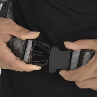 HOMCOM Rucsac Pentru Copil Pliabil Captusit Acoperis Centura de Siguranta Negru si Verde(m-10)