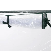 Outsunny Seră pentru Grădină tip Tunel din PVC Cadru din oțel Trasparentă, 200x100x80cm(m-4)