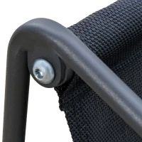 Outsunny Salon de Gradina Set MAsa si Scaune de Gradina 4 Buc Gri si Negru(m-9)