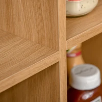 HomCom Bufet de bucatarie, cu 2 usi, 100x35x80 cm, maro(m-8)