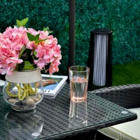 Outsunny Lounge de Gradina cu Masa, 2 Fotolii si Canapea 2 Locuri Ratan PE(m-8)