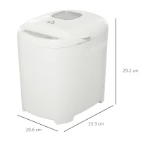 HOMCOM Masina pentru Paine 11 Programe, Timer 13 Ore, Antiaderenta, 550W(m-3)