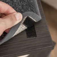 PawHut Arbore de zgariat pentru Pisici cu Casuta, Patut si Stalpi din Sisal, 40x40x104cm, Gri(m-9)