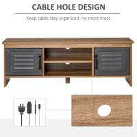 HomCom comoda TV stil industrial, cu sertare, 109x35x38cm(m-4)