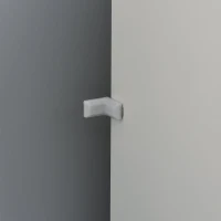 Homcom Dulap Elegant 2 Sertare & Raft pentru Haine – Alb(m-10)